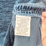 Habitat  Blue Textured Velour Shirt Sz S Photo 2