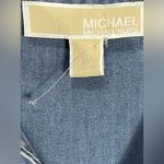 Michael Kors  Women's Chambray Wrap Around Denim Button Front Shirt Dress Sz XL Photo 6