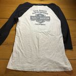 Harley Davidson San Diego baseball t shirt women’s larve Black Size L Photo 6