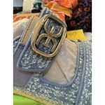 Sam Edelman ‎ Women's Arlo Double-Strap Flat Sandals Blue Denim Size 6 Photo 3