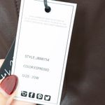 Judy Blue Womens Vegan Leather Pants Size 20W Brown Straight Leg Tummy Control Photo 3