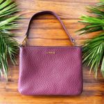 LODIS Wine Burgundy Leather Shoulder Bag Purple Photo 0