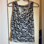 Workout Set Tank & Shorts Black/White & Blue Medium EUC Photo 1