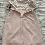 Karl Lagerfeld  Paris blush pink ruffle spaghetti straps bodycon dress, size 2 Photo 8