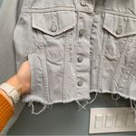 Boyish  Harvey cropped denim jean jacket light grey size Small Photo 4