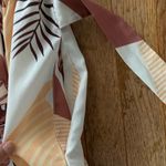 Floral Maxi Dress with Puff Sleeves Brown Photo 4