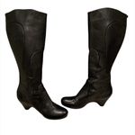 Corso Como Black Leather Seamed Tall Boots Photo 2