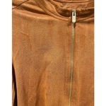 Guess Asymmetrical Zipper Brown Blazer Photo 3