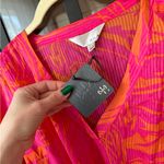 Anthropologie ZOA silk coverup tunic swimsuit beach colorful adjustable kimono dress floral Photo 3