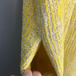 Carven Two Piece Yellow Tweed set size FR 40 /USA 8 zip up jacket and dress Photo 9