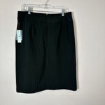 Worthington Black Pinstripe Pencil Skirt, Size 10 Photo 1