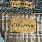 st. john's bay Vintage  Flannel Lined Denim Shacket Photo 5