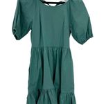 Peter Som  Green Puff Sleeve Dress Photo 6