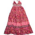 Free People NWT Real Love Maxi in Meadow Combo Floral Cotton Halter Dress L Photo 5