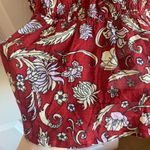 Free People NWT  size small last night mini slip dress cherry red combo dainty Photo 7