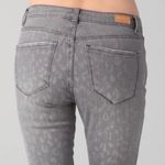 Rebecca Taylor  Gray Animal Print Stretchy Jeggings Size 4 Photo 1