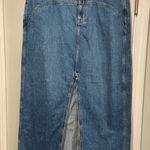 Madewell NWT Size 10 Denim Western Maxi Skirt in Emario Wash Photo 0