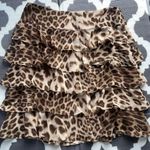 Talbots NWT Leopard Print Tiered Skirt Photo 0