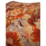 VTG Carol Little 100% Silk Square Scarf – Vintage Designer Print Brown Photo 3