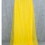 Vintage butter yellow gossard artemis nightgown and robe set chiffon intimates 6 Size M Photo 2