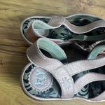 Fly London  Woze Leather Slingback Sandals Sz 38W Block Heel Rose Gold‎ Pink Photo 4