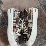 Seavees  Monterey Platform Low Top Sneakers Plaid Checkered Multi Color size 7.5 Photo 4