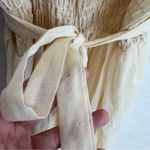 Vintage Boho Fairytale Prairie Ruffle Lace Sweetheart Neckline Maxi Dress White Photo 9