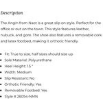 Naot Angin Leather Nubuck Loafers Sz 7 Slip On Cushioned Black Photo 4