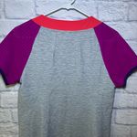 Title Nine  Medium Unconventional Dress Sensitive Stretch Gray Raspberry Coral Photo 8