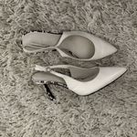 Guess Ivory Slingback Snake Skin Heels Size 7.5 Photo 5