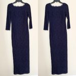 Adrianna Papell  Scalloped Lace Gown Dress Photo 6