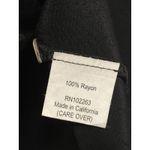 Loco Lindo Pintuck Button Up Shirt‎ Women Size Small Black V Photo 4