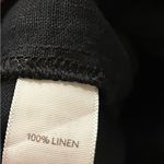 J.Jill  Black Cropped 100% Linen Pants Size Small Petite Photo 8