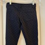 J.Crew  The Gigi Pant Black Dot Print Slim Fit Trouser Women's Size 00 Photo 6