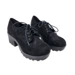 Soda Black Suede 90s Lace Up Chunky Platforms Boots Grunge Gothic Shoes Size 8 Photo 1
