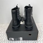 Sorel  Lennox Genuine Shearling Waterproof Lace-Up Boot, Black/White, size 7.5 Photo 4