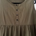 Anthropologie Sleeveless Olive Green Dress Size XXL Photo 7