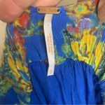 Free People  Blue Washed Ashore Mini Dress Strappy Back Size S Photo 6
