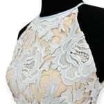 Keepsake | Small | Pastel Blue Lace Nude Lined High-Neck True Love Midi Dress Photo 6