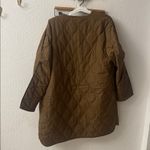 Woolrich  Olive Green Size M Quilted Longline Jacket Floral Vest Combo Photo 9