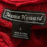 Jessica Howard NWT  Red Flowie Sweater Dress Size L Photo 7