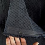 Vince Frayed Edge Knit Moto Jacket Top Dark Navy Size Small Photo 5