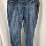 J.Jill  NEW Blue Havana Wash Denim Boot Cut Ankle Cropped Jeans Size 12P Photo 0