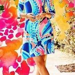 Lilly Pulitzer $168 ARIANA Asymmetric SWING DRESS Multi Ocean Jewels Medium Photo 0