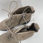 DOLCE VITA Nigel Boots Size 8 Lace Up Heels NEW Suede Leather Bootie Taupe NWOT Tan Photo 11