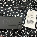 Gibsonlook Smocked Cuff Tiered Mini Dress Abstract Dot Black White S Photo 3