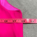 Parker  Small Hot Pink 100% Silk Tank Top Tie Straps Sheer Panels Scoop Neck NWOT Photo 10