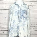 Velvet Heart Acid Wash Tencel Chambray Denim Button Up Shirt Women’s Size Large Photo 10