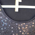 Susan Lawrence Top Shirt Blouse Black Sequin Sleeveless Size XL Photo 1