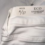 Liverpool NWT X NORDSTROM CHARLIE CROP WIDE ROLLED CUFF JEANS IN BONE WHITE Photo 7